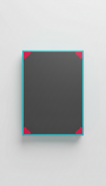 Trainingsmatte mit Electric Cyan-Rand