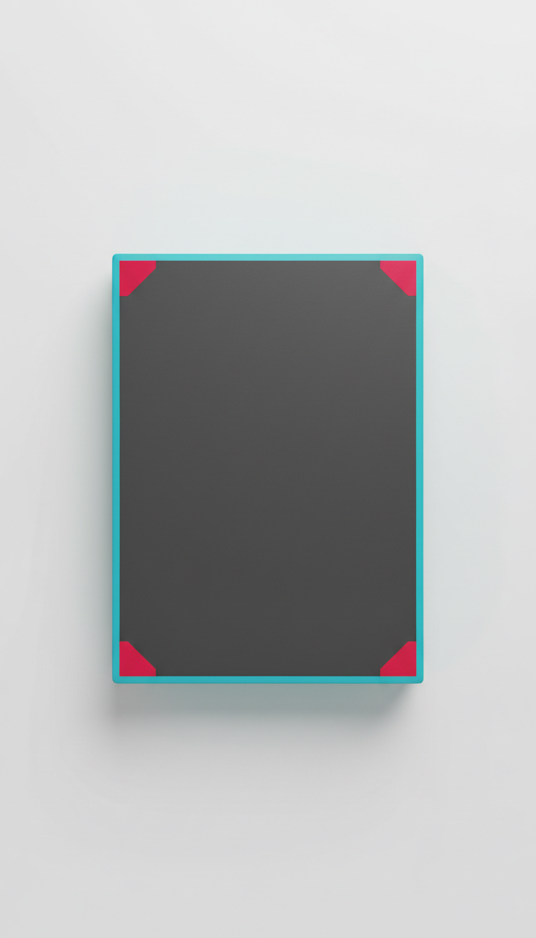 Trainingsmatte mit Electric Cyan-Rand
